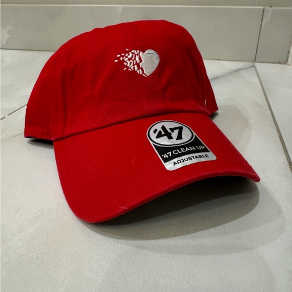 🆕 ‘47 Broken Heart 💔 Clean Up Adjustable Strapback Unisex Baseball Hat Cap NWT - Picture 4 of 7